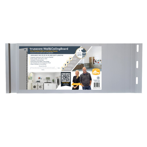 Trusscore Wall&CeilingBoard, 16" Wide Panel - Sample (Gray)