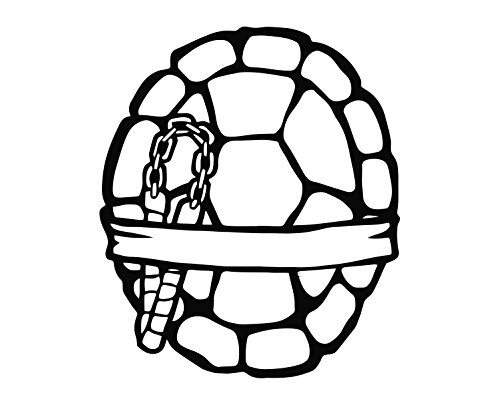 Bazinga Designs Teenage Mutant Ninja Turtles - Michaelangelo Die Cut Vinyl Decal Sticker