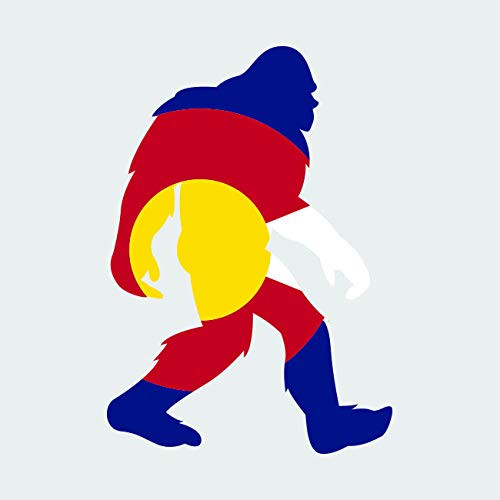 Colorado Bigfoot Sticker FA Graphix Vinyl Decal CO Big Foot Sasquatch yeti - 3.49 Wide