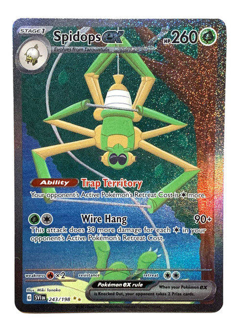Pokemon - Spidops ex 243/198 - Scarlet & Violet - Special Illustrator Rare - Full Art