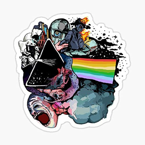 Dark Side of The Moon Sticker - Sticker Graphic - Auto, Wall, Laptop, Cell, Truck Sticker for Windows, Cars, Trucks Dark Side of The Moon Sticker - Sticker Graphic - Auto, Wall, Laptop, Cell, Truck Sticker for Windows, Cars, Trucks