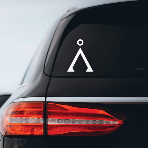 Bargain Max Decals - Stargate Earth Inspired Logo Sticker Decal Notebook Car Laptop 5" (White)