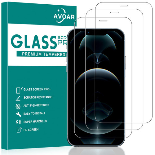 AVOAR 3 Pack Screen Protector for iPhone 12 Pro Max, for iPhone 12 Pro Max Screen Protector, 6.7 Inch HD Clear Tempered Glass Full Screen Case Friendly, Anti-Scratch, Bubble Free, Case-friendly AVOAR 3 Pack Screen Protector for iPhone 12 Pro Max, for iPhone 12 Pro Max Screen Protector, 6.7 Inch HD Clear Tempered Glass Full Screen Case Friendly, Anti-Scratch, Bubble Free, Case-friendly