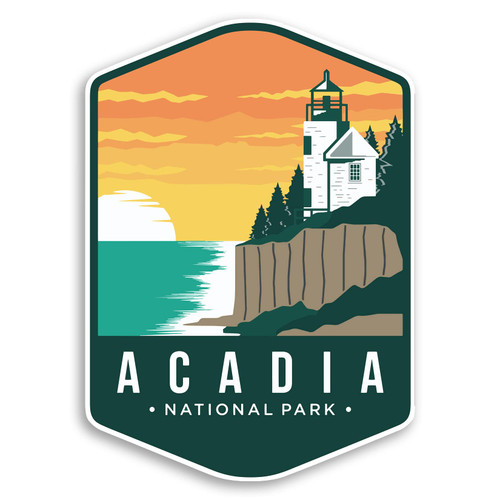Acadia National Park Sticker Decal Notebook Car Laptop 4"x5.5" (Color)