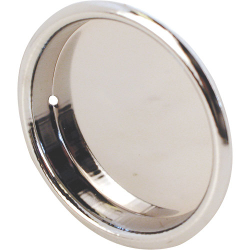 Prime-Line N 6869 2-1/8 In. Stamped Steel Chrome Plated By-Pass Sliding Closet Door Pull Handle (2 Pack)