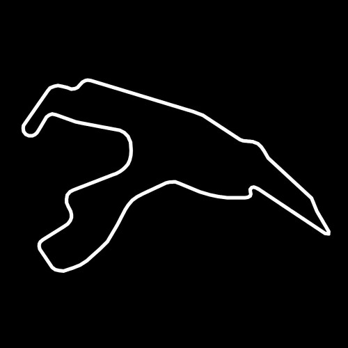 Circuit de Spa-Francorchamps Track Map Belgium 6" Vinyl Sticker Car Decal (6" White)