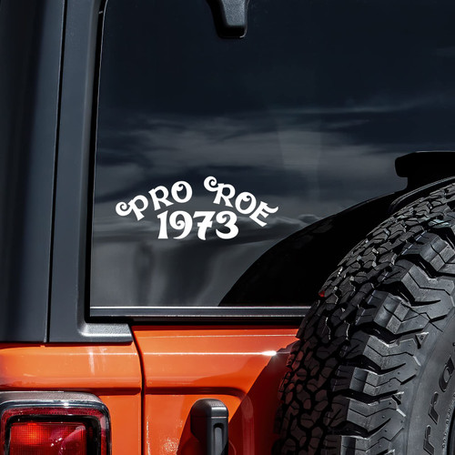 Pro Roe 1973 Decal Vinyl Sticker Auto Car Truck Wall Laptop | White | 8" Wide