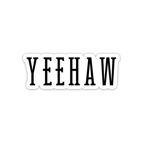 Yeehaw Vinyl Sticker Auto Car Truck Wall Laptop | Sticker | 4" x 1.5" Yeehaw Vinyl Sticker Auto Car Truck Wall Laptop | Sticker | 4" x 1.5"