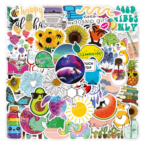 Stickers for Water Bottle Vinyl Waterproof Sticker - Aesthetic Stickers Pack 50 PCS VSCO Decals for Laptop Computer Skateboard Luggage Guitar Cute Stickers for Teens Girls Stickers for Water Bottle Vinyl Waterproof Sticker - Aesthetic Stickers Pack 50 PCS VSCO Decals for Laptop Computer Skateboard Luggage Guitar Cute Stickers for Teens Girls