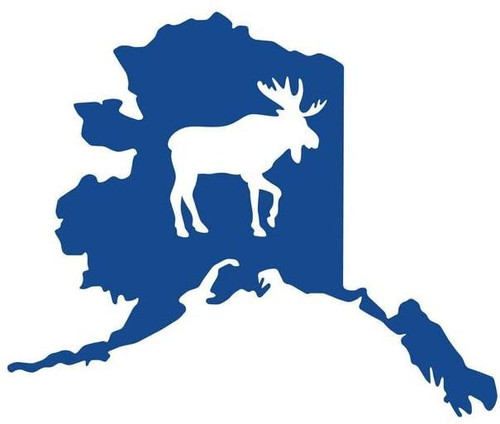 MAF -Alaska Moose Decal 5.5 INC Vinyl Decal Sticker for Cars LAPTOPS Walls Windows Toolbox Gift