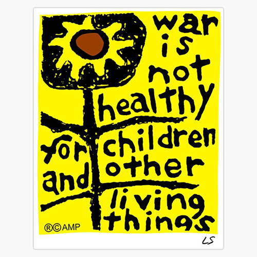 EB Store War Is Not Healthy Vinyl Waterproof Sticker Decal Car Laptop Wall Window Bumper Sticker 5', (EBSTORE-STICKERS-173)