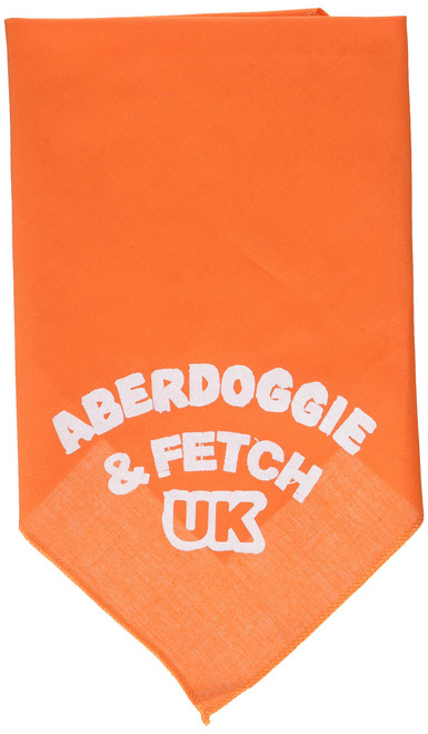 Mirage Pet Products Aberdoggie UK Screen Print Bandana for Pets, Small, Orange