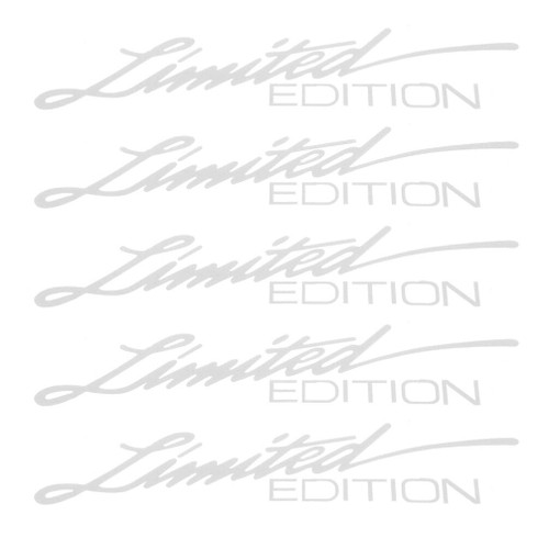VICASKY 5pcs Car Sticker Car Reflective Sticker Decoration Car Accessories White