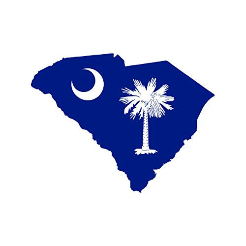 fagraphix South Carolina State Shaped Flag Sticker Self Adhesive Vinyl Decal SC - 1.25 Wide