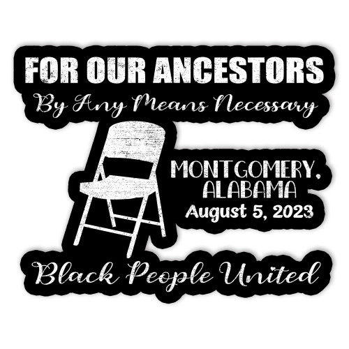 CVHoming Sticker, Montgomery Black People United Black History Month Alabama Sticker, Waterproof Decal, Sticker for Merchandise Accessories Decal Decor Gifts Idea for Adults Ladies Kids Teens