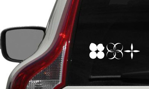 BTS Wings Horizontal Logo Car Vinyl Sticker Decal Bumper Sticker for Auto Cars Trucks Windshield Custom Walls Windows Ipad MacBook Laptop Home and More (White)