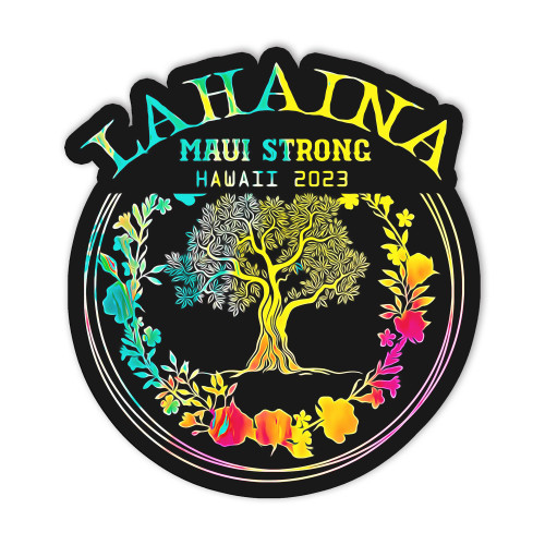 Nhi79art, Support and Pray for Lahaina and Maui Haiwaii Strong Sticker, Bumper Sticker for Cars, Stickers for Water Bottles,Skateboards and Notebooks, Laptop Stickers Nhi79art, Support and Pray for Lahaina and Maui Haiwaii Strong Sticker, Bumper Sticker for Cars, Stickers for Water Bottles,Skateboards and Notebooks, Laptop Stickers