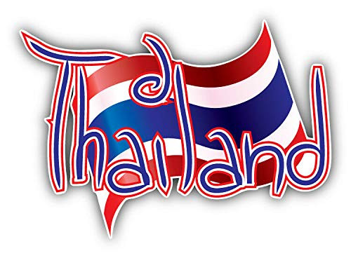 KW Vinyl Thailand World Flag Slogan Truck Car Window Bumper Sticker Decal 5"