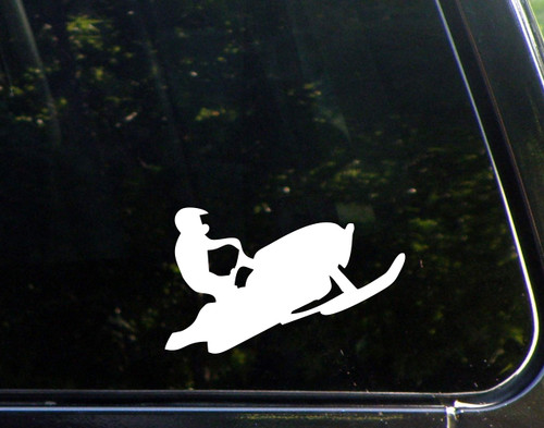 Snowmobile - 6" x 4" - Vinyl Die Cut Decal/Bumper Sticker for Windows, Cars, Trucks, Laptops, Etc. Snowmobile - 6" x 4" - Vinyl Die Cut Decal/Bumper Sticker for Windows, Cars, Trucks, Laptops, Etc.