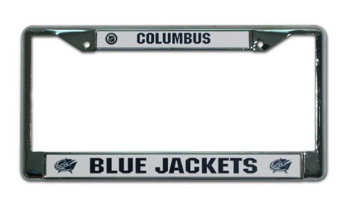 Rico Industries NHL Columbus Blue Jackets Standard Chrome License Plate Frame