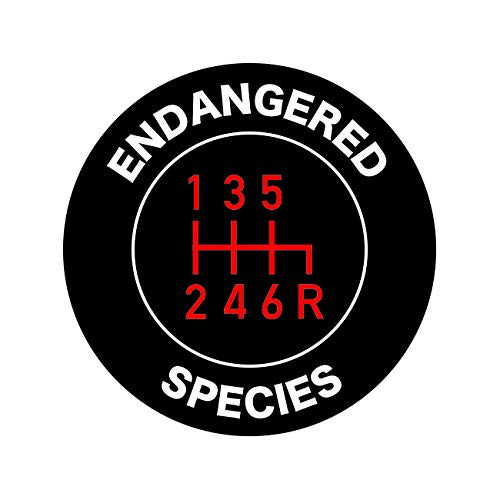 fagraphix Stick Shift Endangered Species Sticker Decal Self Adhesive Manual Transmission 1.25" Wide