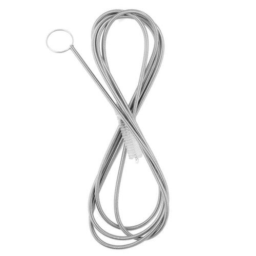 BUJIATANG Refrigerator Scrub Brush Stainless Steel Long Flexible Nylon Fridge Drain Hole Cleaning Brush Frozen Water Clog Cleaning Brush