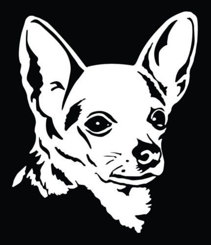 Chihuahua iPad Vinyl Car Window Decals Sticker I Love My Rescue Mom Macbook, Die cut vinyl decal for windows, cars, trucks, tool boxes, laptops, MacBook - virtually any hard, smooth surface