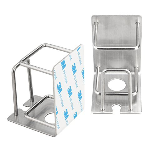 YXChome Toothbrush Holder - Wall Mounted 3 in 1 Toothbrush Holder Toothpaste Holder and Cup Holder,304 Stainless Steel Organizer Toothbrush/Toothpaste Holder Wall Mounted Adhesive (2 Pack) YXChome Toothbrush Holder - Wall Mounted 3 in 1 Toothbrush Holder Toothpaste Holder and Cup Holder,304 Stainless Steel Organizer Toothbrush/Toothpaste Holder Wall Mounted Adhesive (2 Pack)