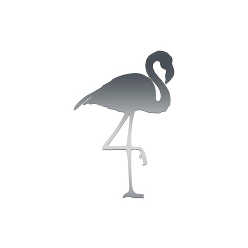 Flamingo Silhouette Vinyl Decal Notebook Car Laptop 3.75" x 5.5" (Silver) Flamingo Silhouette Vinyl Decal Notebook Car Laptop 3.75" x 5.5" (Silver)
