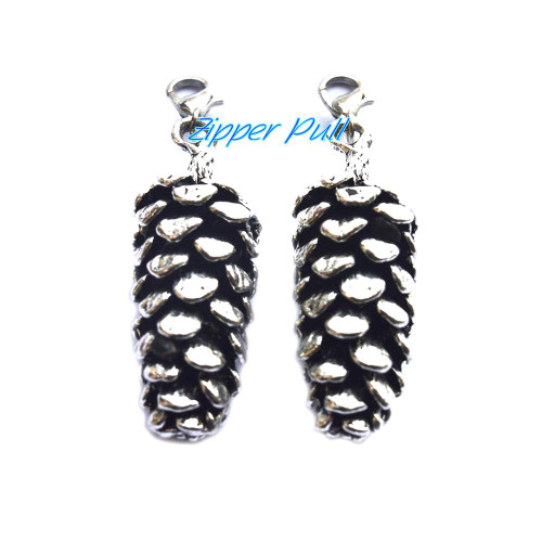 Large Pinecones Charm Pendants Antique Silver Finish 15x41mm?Zipper Pull, Perfect for Necklaces, Bracelets, Keychain and Earrings Large Pinecones Charm Pendants Antique Silver Finish 15x41mm?Zipper Pull, Perfect for Necklaces, Bracelets, Keychain and Earrings