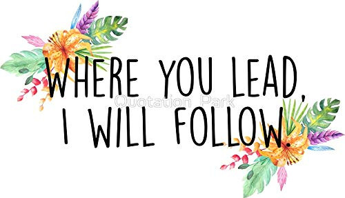 LA STICKERS Gilmore Girls - Where You Lead - Sticker Graphic - Auto, Wall, Laptop, Cell, Truck Sticker for Windows, Cars, Trucks LA STICKERS Gilmore Girls - Where You Lead - Sticker Graphic - Auto, Wall, Laptop, Cell, Truck Sticker for Windows, Cars, Trucks