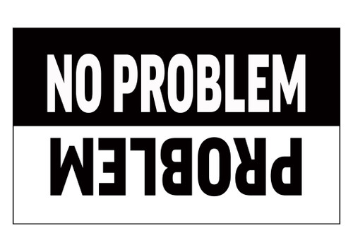 Sarcastic Large Funny Auto Window Decal Bumper Sticker No Problem Car Truck RV Boat 3x5 Inch