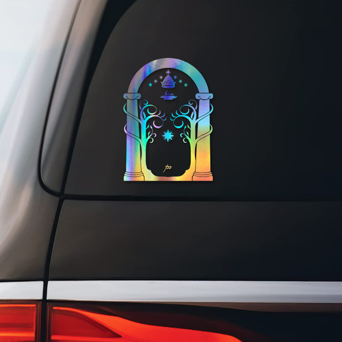 LOTR Doors Fantasy Sticker Decal Notebook Car Laptop | Holographic | 3.75"x5.5"