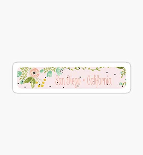 San Diego Floral Sticker - Sticker Graphic - Auto, Wall, Laptop, Cell, Truck Sticker for Windows, Cars, Trucks San Diego Floral Sticker - Sticker Graphic - Auto, Wall, Laptop, Cell, Truck Sticker for Windows, Cars, Trucks