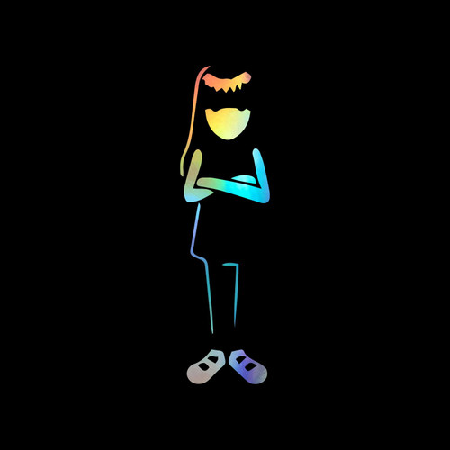 Emily Girl White Sticker Vinyl Decal Notebook Car Window Laptop 1.5" x 5" (Holographic)