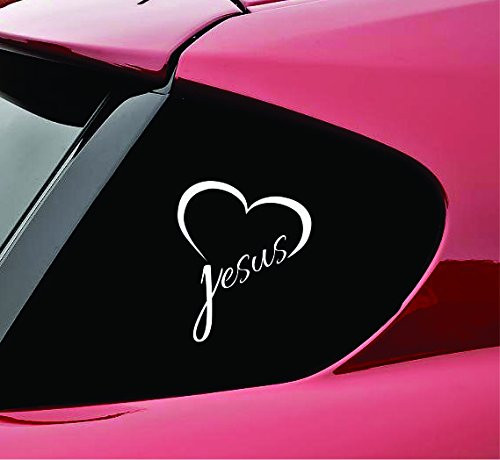 Slap-Art Jesus Heart Vinyl Decal Sticker