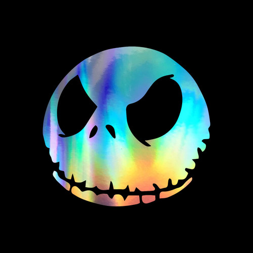 Jack Skellington Decal Vinyl Sticker Auto Car Truck Wall Laptop | Holographic | 5.5" x 5.2"