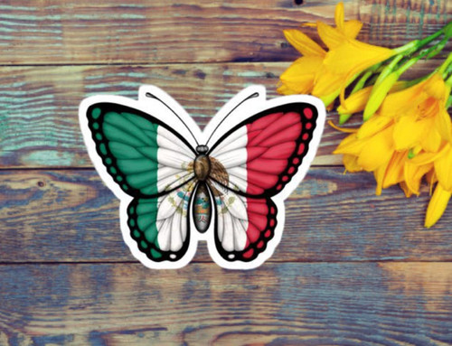 Kramer Mexico Flag Butterfly Sticker for Car Vinyl Decal Truck Window Bumper Sticker Water Bottle Laptop Decal Hard Hat Motorcycle Helmet 3 ? 2 in. Kramer Mexico Flag Butterfly Sticker for Car Vinyl Decal Truck Window Bumper Sticker Water Bottle Laptop Decal Hard Hat Motorcycle Helmet 3 ? 2 in.