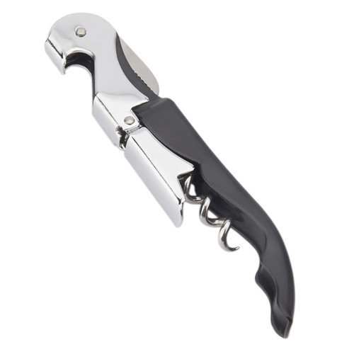 Waiter Corkscrew Professional Wine Opener with Foil Cutter,Manual Wine Bottle Opener for Servers, Bartenders and Waiter (Black)
