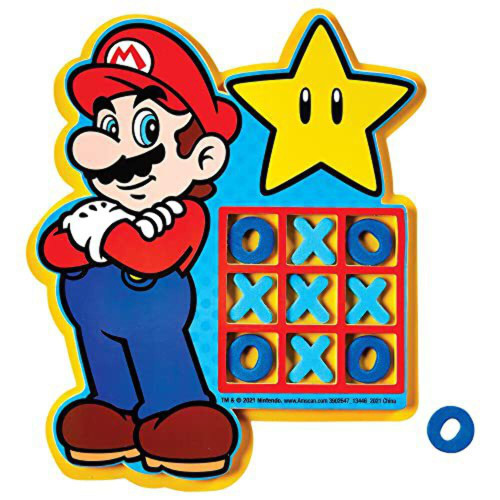 Amscan Super Mario Brothers Shaped Foam Game - 7 1/4' x 6' | Multicolor | 1 Pc.
