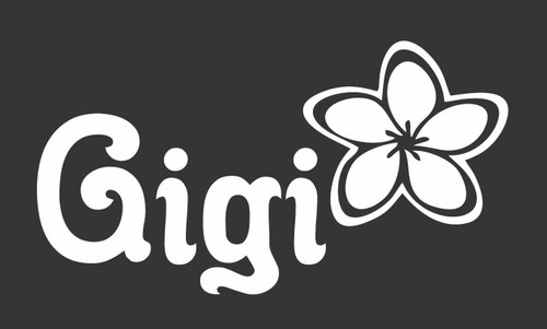 Barking Sand Designs Gigi Flower - Die Cut Vinyl Window Decal/Sticker for Car/Truck Barking Sand Designs Gigi Flower - Die Cut Vinyl Window Decal/Sticker for Car/Truck