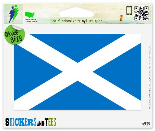 Scotland Scottish Flag Vinyl Car Bumper Window Sticker 3" x 2" Scotland Scottish Flag Vinyl Car Bumper Window Sticker 3" x 2"