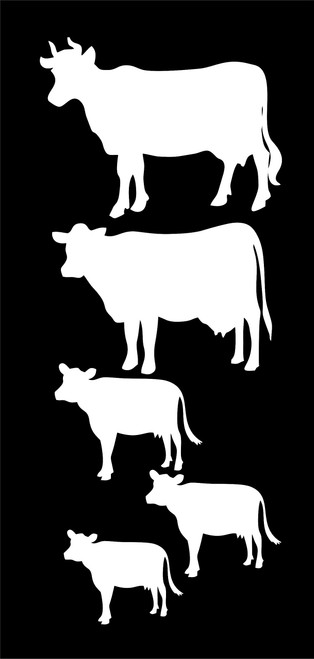 Barking Sand Designs Cow Family Farm Animal - Die Cut Vinyl Window Decal/Sticker for Car/Truck Barking Sand Designs Cow Family Farm Animal - Die Cut Vinyl Window Decal/Sticker for Car/Truck
