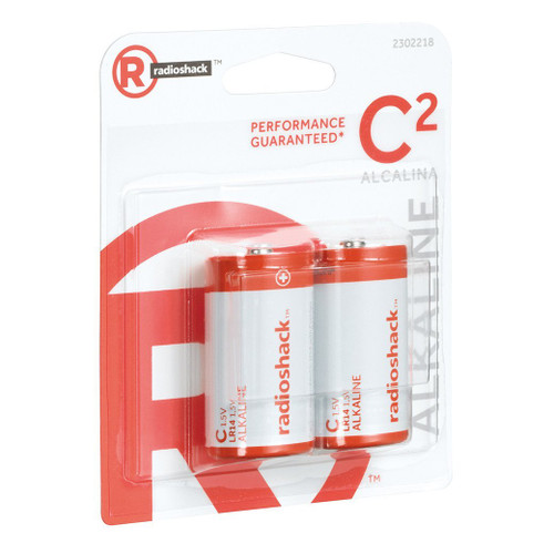 RadioShack Alkaline C Batteries: 2-Pack