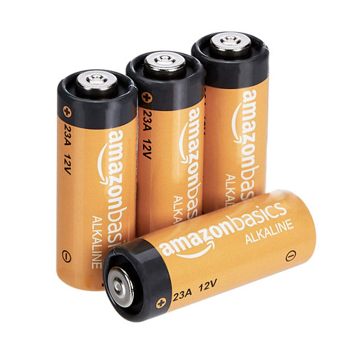 Amazon Basics 4-Pack 23A Alkaline Battery, 12 Volt, Long-Lasting Power Amazon Basics 4-Pack 23A Alkaline Battery, 12 Volt, Long-Lasting Power