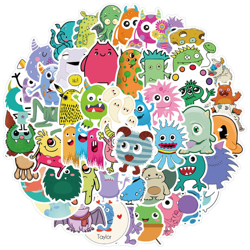 Cute Monster Stickers|50pcs| for Kids Water Bottle, Cool Waterproof Cartoon Stickers for Teen Laptop Travel Case Computer Guitar Skateboard Phone Bicycle Luggage Bike Cute Monster Stickers|50pcs| for Kids Water Bottle, Cool Waterproof Cartoon Stickers for Teen Laptop Travel Case Computer Guitar Skateboard Phone Bicycle Luggage Bike