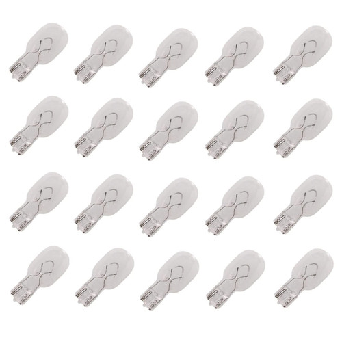 EAGLEGGO Landscape Light Bulbs, Low Voltage Light Bulbs, Incandescent Bulbs, 12 Volt Light Bulb 18W - T5 Wedge Bulbs for Malibu Style Lights, Garden Light Bulbs, Deck Light Bulbs, Yard Bulbs - 20 Pack