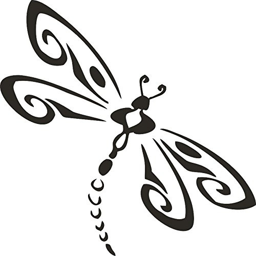 Barking Sand Designs Dragonfly Matte Black - Die Cut Vinyl Window Decal/Sticker for Car/Truck Barking Sand Designs Dragonfly Matte Black - Die Cut Vinyl Window Decal/Sticker for Car/Truck