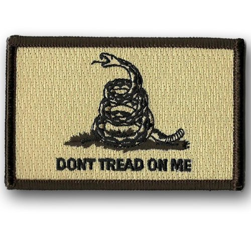 Shoulder Patch Gadsden Don't Tread On Me - Desert Tan