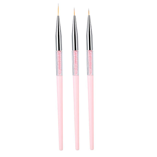 Nail Brush Nail Liner Brush Nail Pen Nail Art Pen ,Nail Brush3pcs Nail Art Dotting Liner Brush Gel Painting Pen Drawing Tool Set Rhinestone Handle(Pink) Nail Brush Nail Liner Brush Nail Pen Nail Art Pen ,Nail Brush3pcs Nail Art Dotting Liner Brush Gel Painting Pen Drawing Tool Set Rhinestone Handle(Pink)